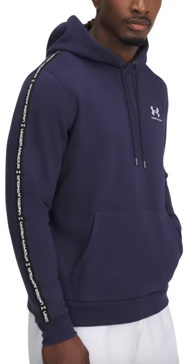 Sweatshirt Under Armour Under Armour UA Icon Fleece HD Taping Hoodie Mörkblå | 1389356-410