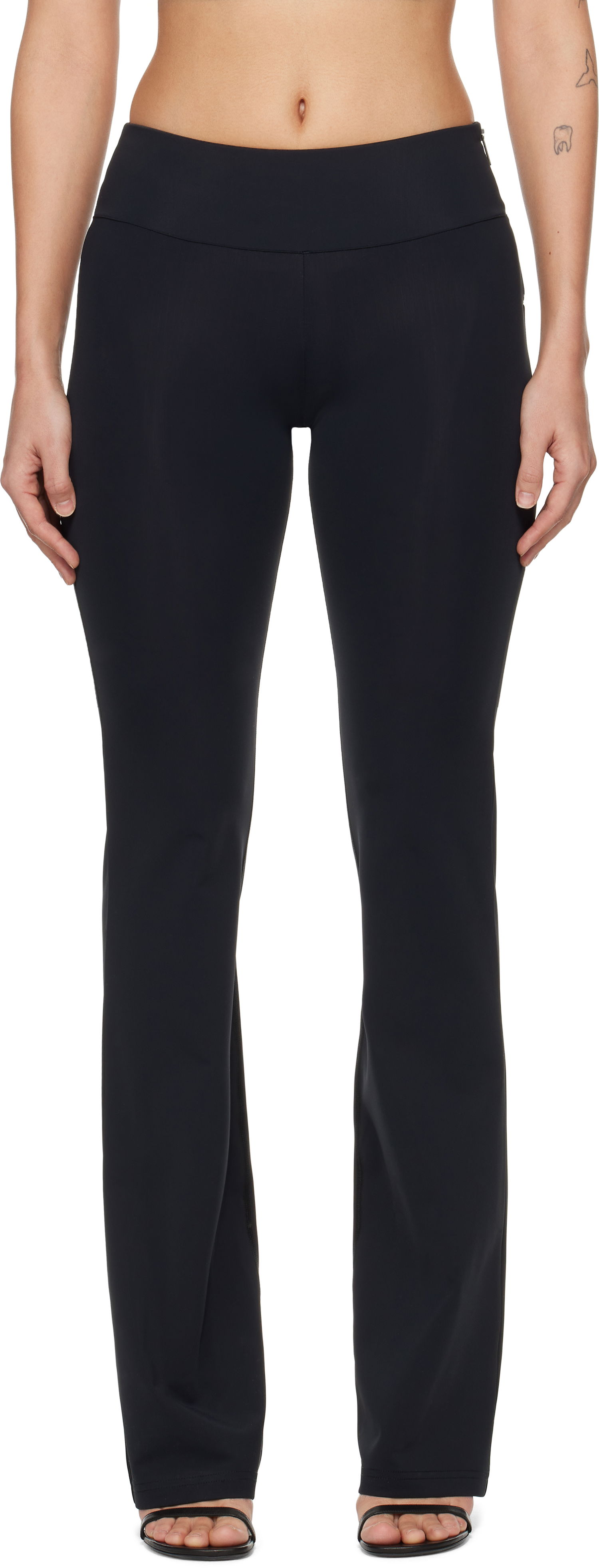 Byxor Courrèges Courrèges Scuba Jersey Trousers Svart | 125JPA297PA0043, 0