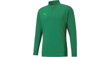 Sweatshirt Puma teamCUP 1/4 Zip Sweatshirt Grön | 65672805, 1