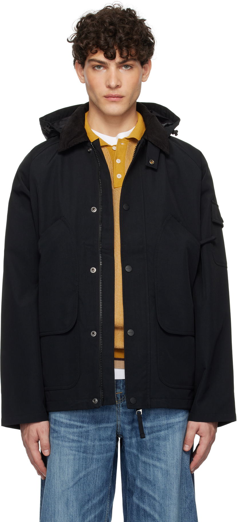Parkas Carhartt WIP Black Hooded Work Jacket Svart | I033871