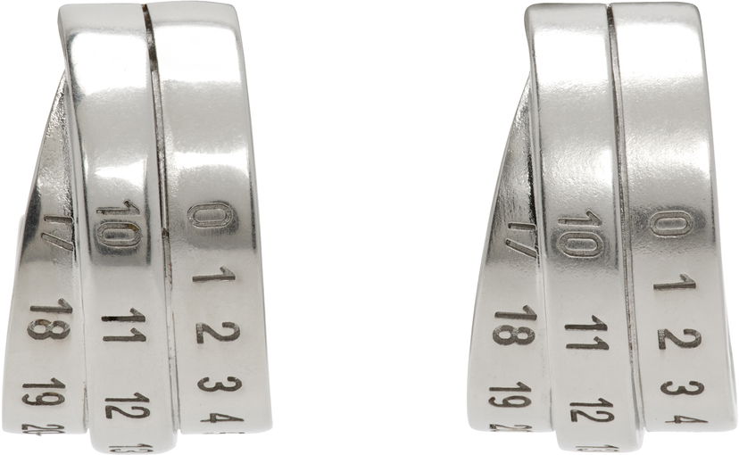 Örhängen Maison Margiela MM6 Maison Margiela Numeric Earrings Metallisk | SM6VG0083 P6627