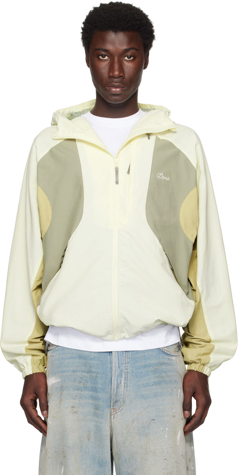 Vindjacka Dime Dime Tech Windbreaker Jacket Gul | DIMESU253WHT