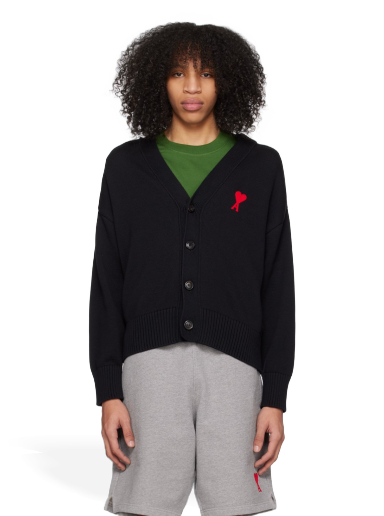 Sweater AMI Cardigan Svart | UKC008.016