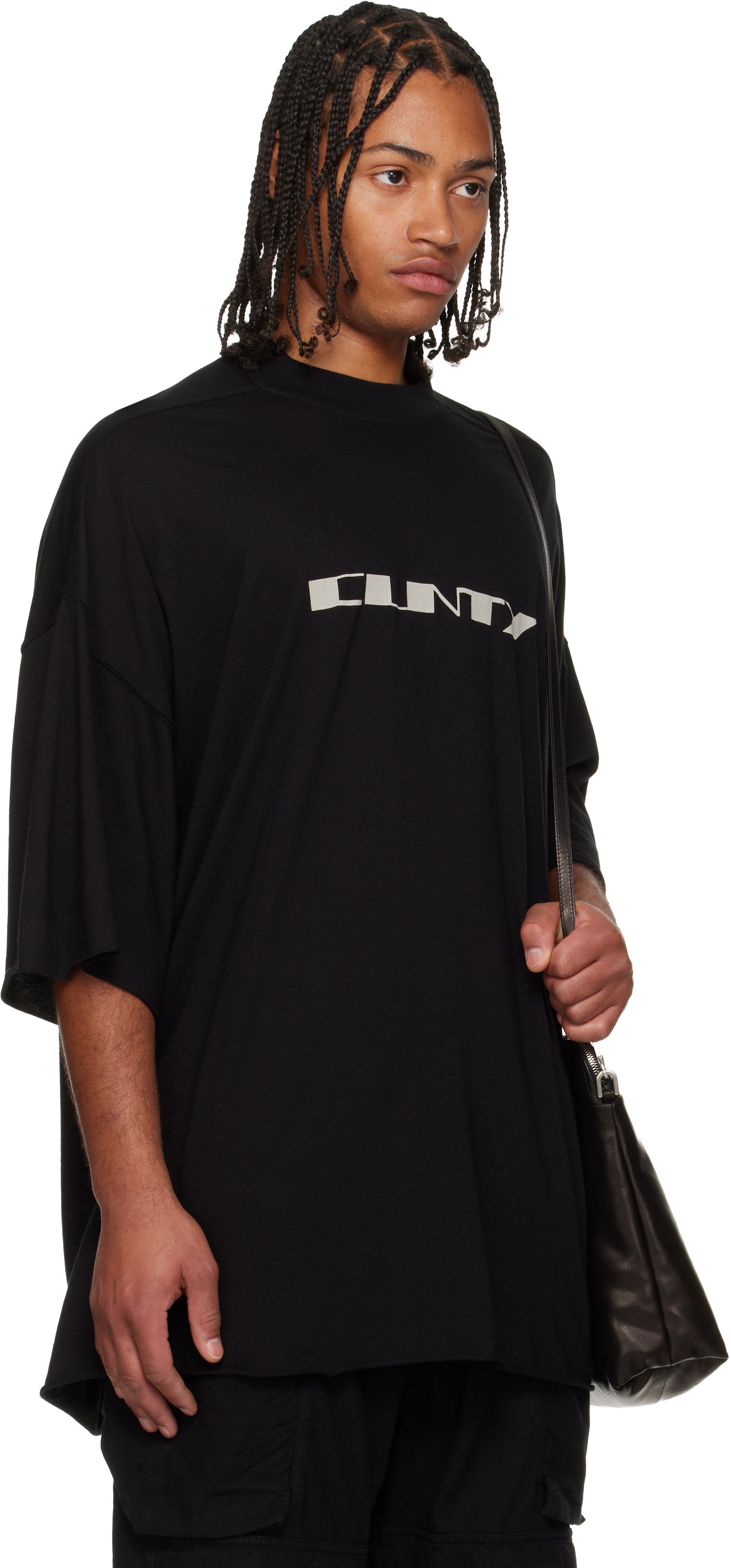 T-shirt Rick Owens DRKSHDW Concordians Tommy Oversized Graphic T-shirt Svart | DU02E7259 RNEP2, 1