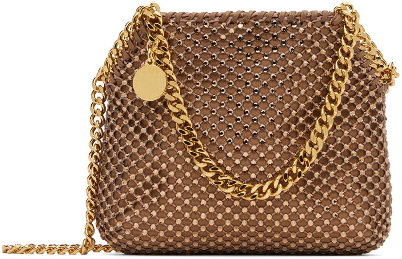 Handväska Stella McCartney Stella McCartney Falabella Mini Chain Bag Brun | 700109WP0329