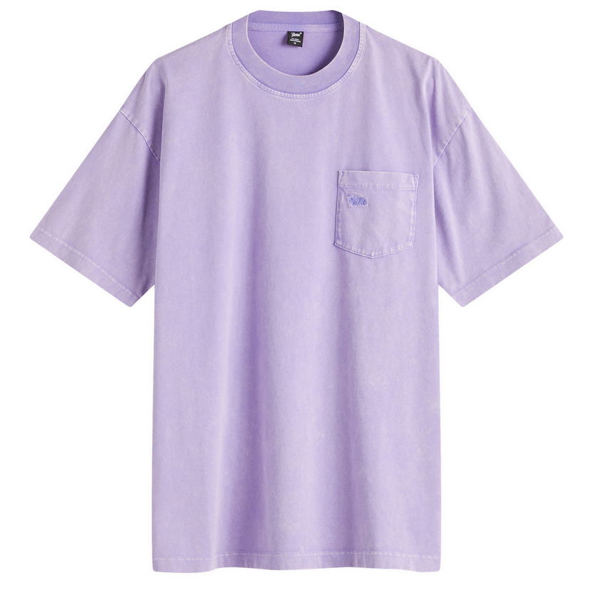 T-shirt Patta Patta Basic Washed Pocket T-Shirt Purpur | POC-BS25-1000-290-0022-175