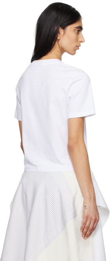 Crop top JW Anderson JW Anderson Anchor Logo Cropped T-Shirt Vit | JT0259-PG1715, 2