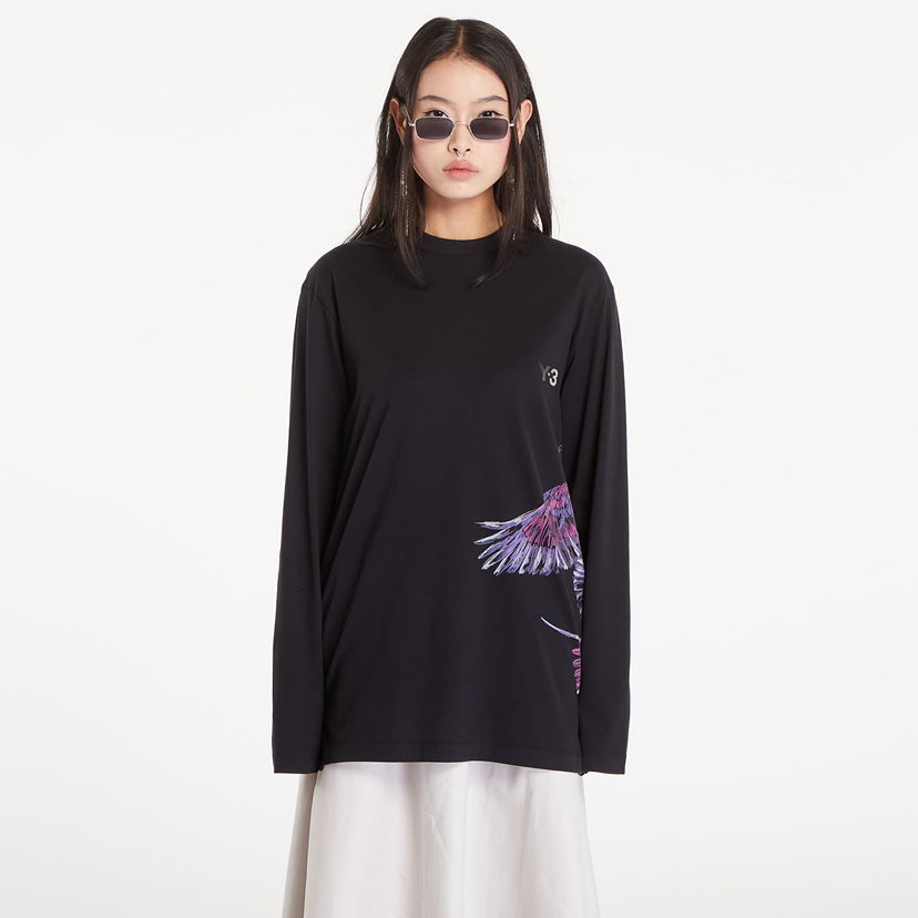 T-shirt Y-3 Graphic Long Sleeve Tee UNISEX Svart | IX5037