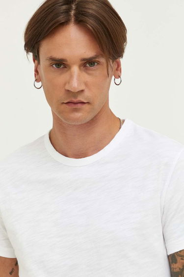 T-shirt Samsoe Samsoe Samsoe Samsoe T-Shirt Vit | M00012516, 3