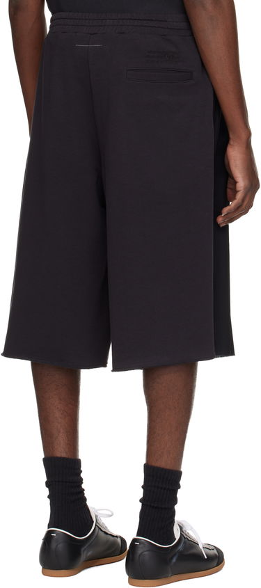 Shorts Maison Margiela MM6 Maison Margiela Pleated Knee-Length Shorts Svart | SH0MU0013 MTN042, 2