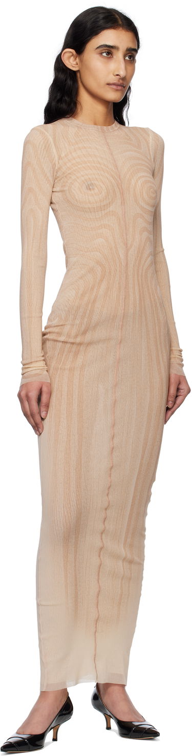 Klä Jean Paul Gaultier Jean Paul Gaultier 'The Long Spirale' Maxi Dress Beige | 25/34-F-RO390-T587-2026, 3