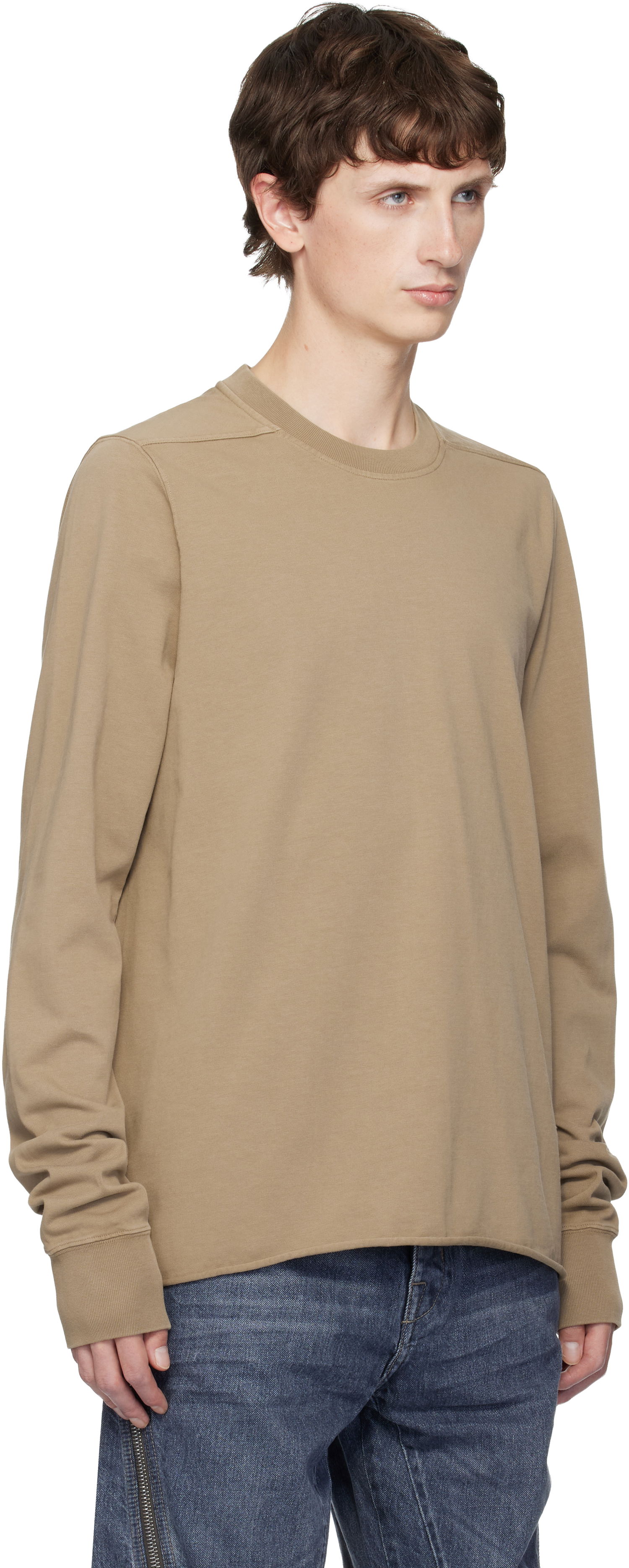 Sweatshirt Rick Owens DRKSHDW Concordians Crewneck Sweatshirt Beige | DU02E7279 RIGP, 1
