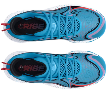 Sneakers och skor Under Armour Unisex Spawn 6 Basketballschuhe Capri / Rot Solstice / Weiß 44.5 Turkos | 3027259-400, 4