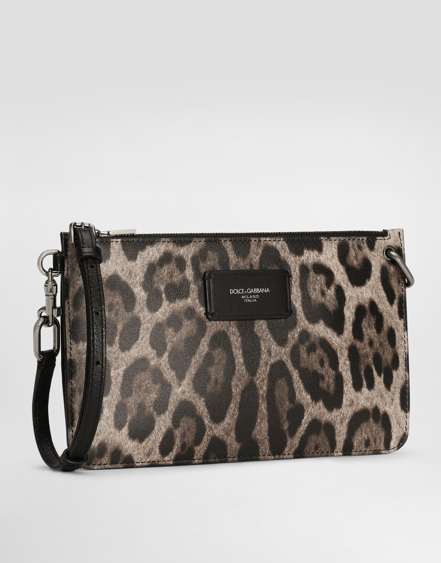 Resväska Dolce & Gabbana Dolce & Gabbana Calfskin Leopard Print Toiletry Bag Flerfärgad | BP3343A6519HY13M, 1