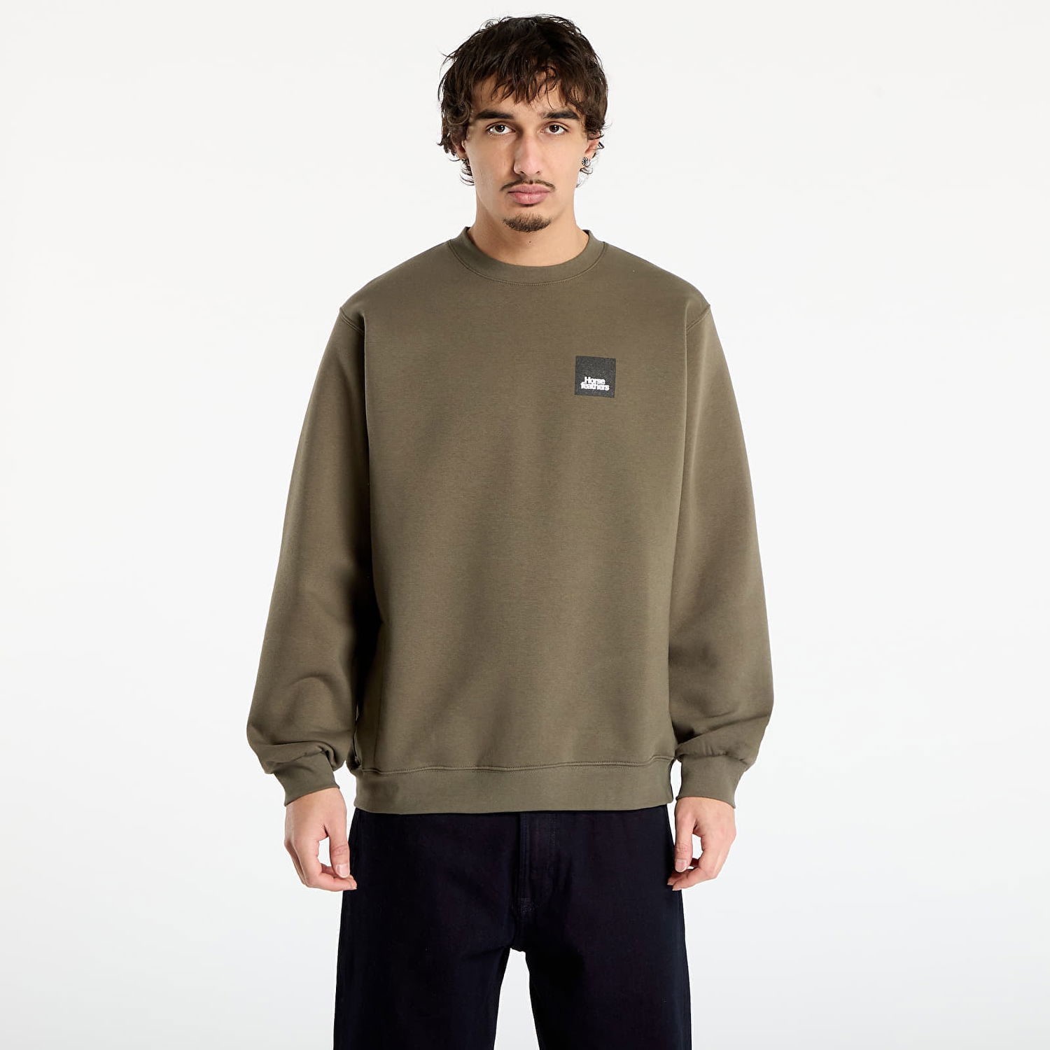 Sweatshirt Horsefeathers Dunk Sweatshirt Grön | SM1225V, 0