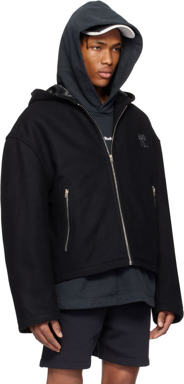 Jacka Acne Studios Acne Studios Hooded Wool Blend Jacket Svart | B90811-, 1