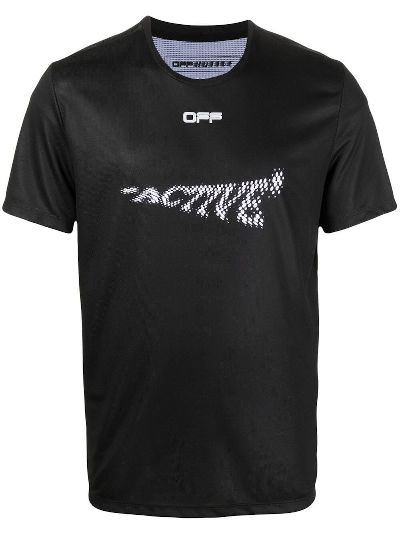 T-shirt Off-White Active Arrows S/S T-shirt Black/White Svart | OMVA017V21FAB0021001