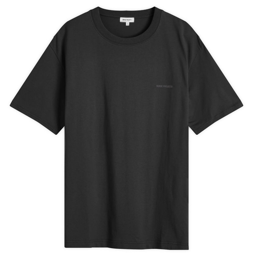 T-shirt NORSE PROJECTS Johannes Logo Print T-Shirt, Size Large Svart | N01-0684-9999