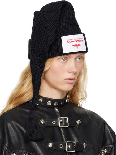 Mössa Charles Jeffrey Loverboy Charles Jeffrey LOVERBOY Sloppy Giuseppe Knit Beanie with Tassel Svart | 54131001, 1