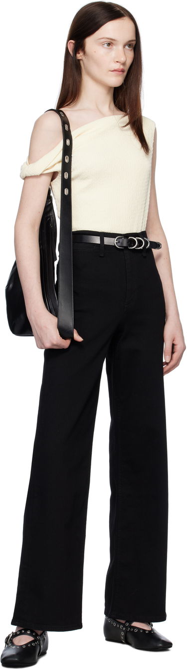 Sneakers och skor rag & bone Spire Mary Jane Ballerina Flats Svart | WFF24HF1008LE08, 4