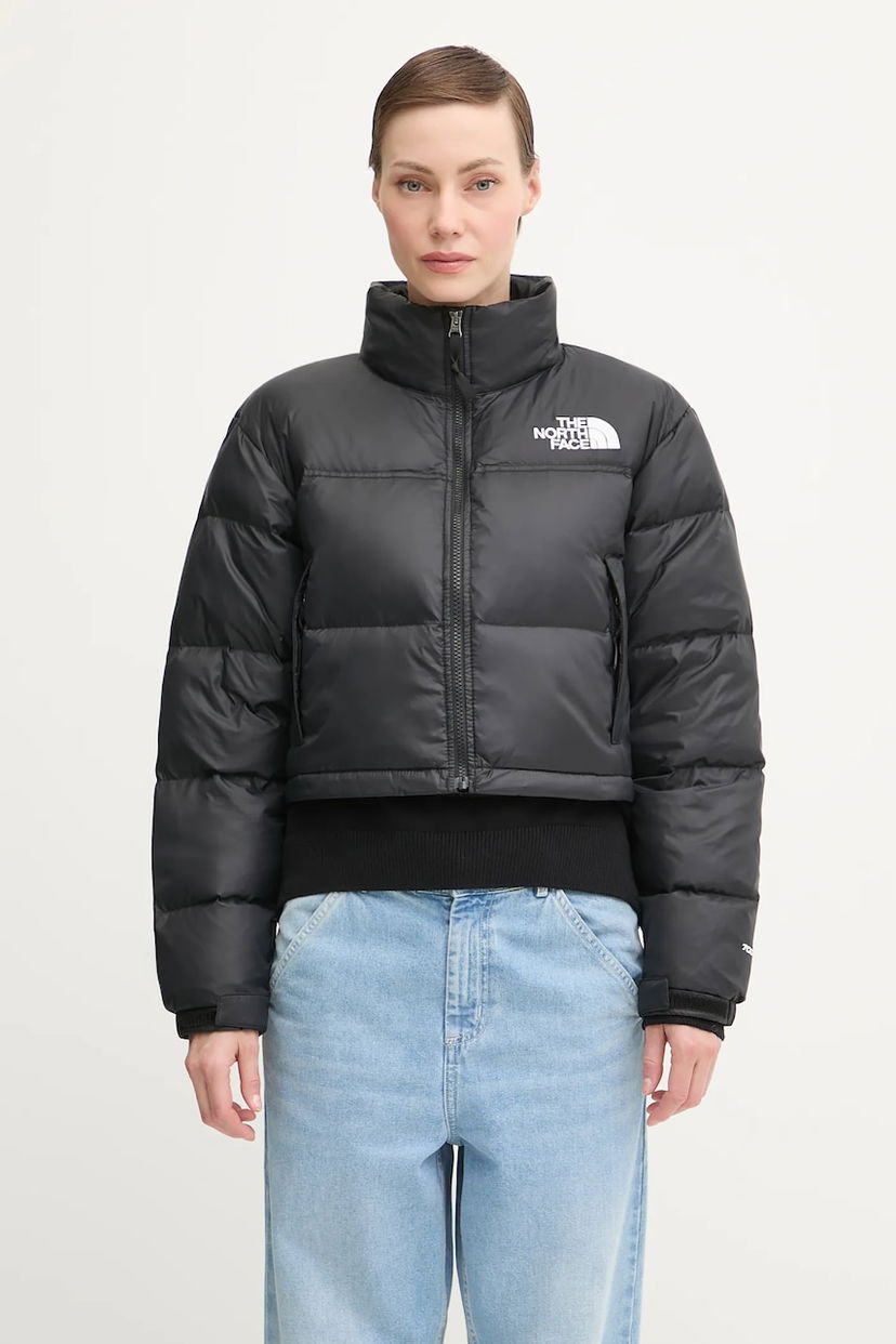 Pufferjacka The North Face The North Face Nuptse Cropped Puffer Jacket Svart | NF0A5GGEGOG1
