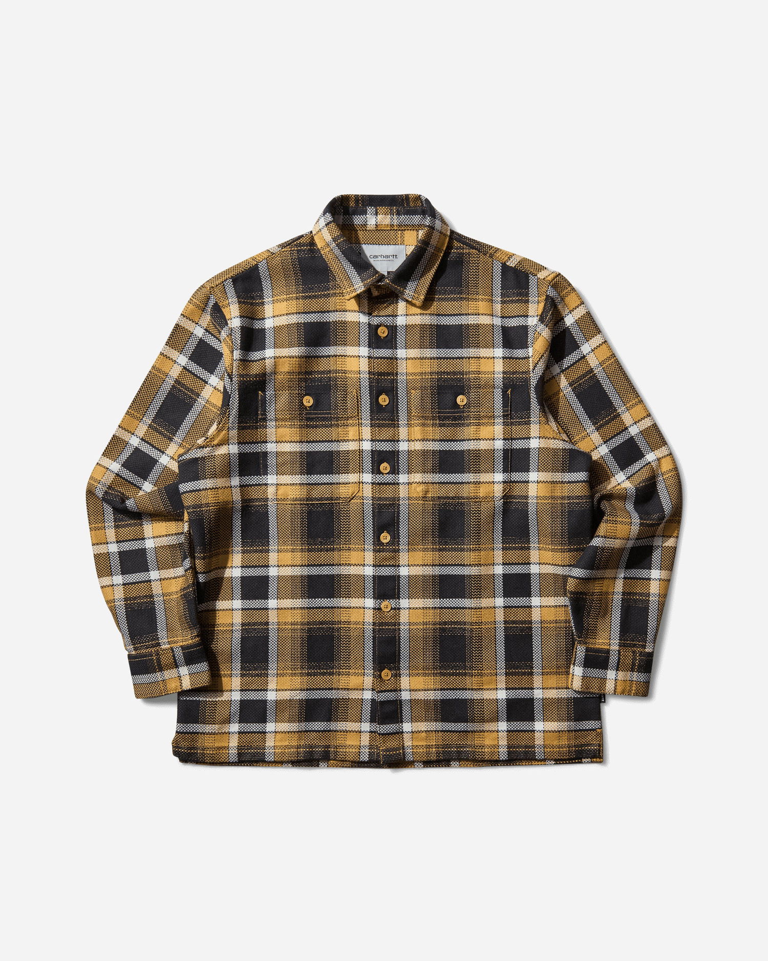 Skjorta Carhartt WIP Vaughn Longsleeve Shirt Gul | I035325 35UXX, 1