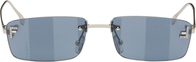 Solglasögon FENDI Fendi 'Fendi First' Crystal Sunglasses Grå | FE4172USM5416X 840126860498
