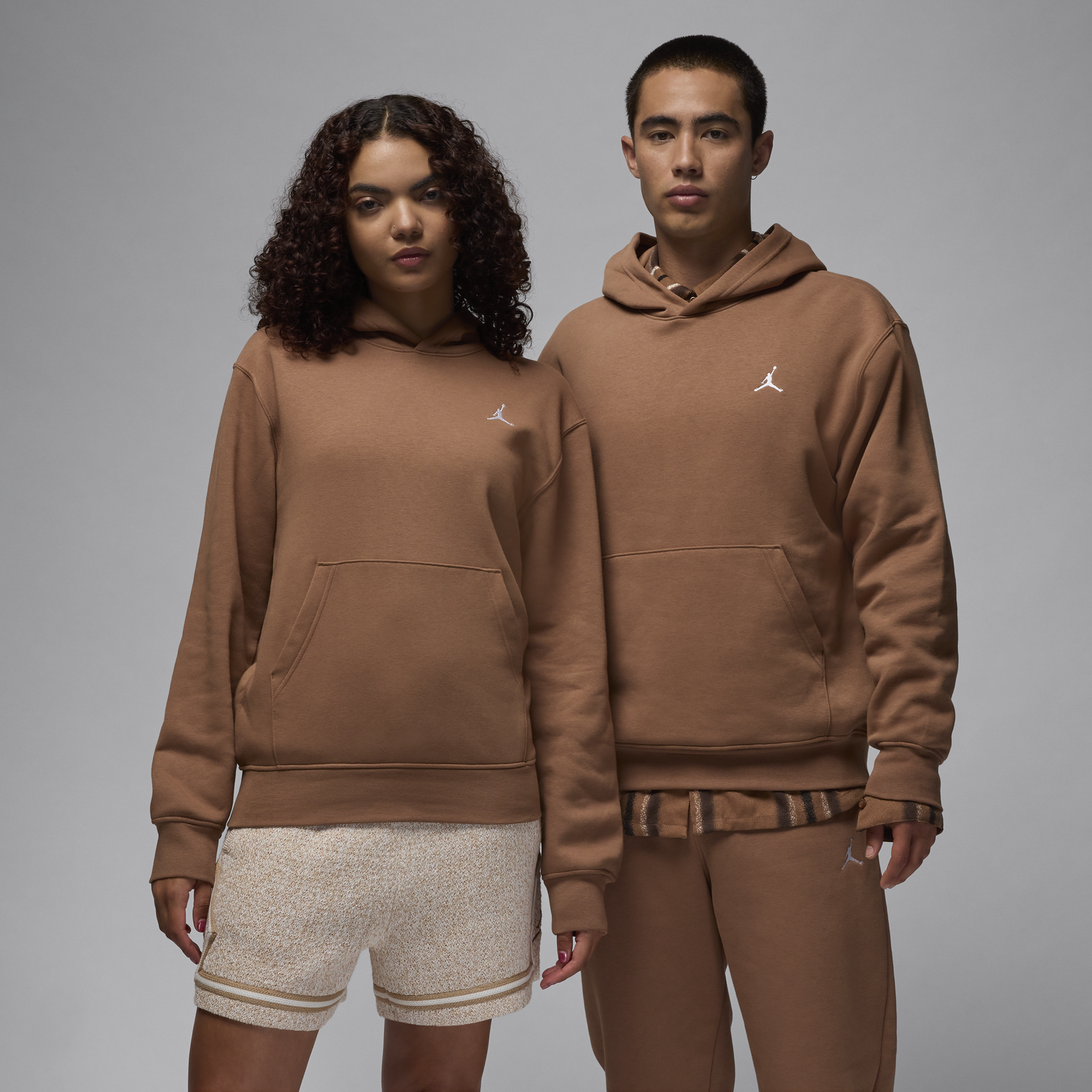Sweatshirt Jordan Brooklyn Fleece Hoodie Brun | FV7281-223, 0