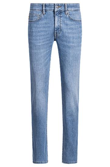 Jeans BOSS Delaware Slim-Fit Soft-Motion Denim Jeans Blå | 50537800