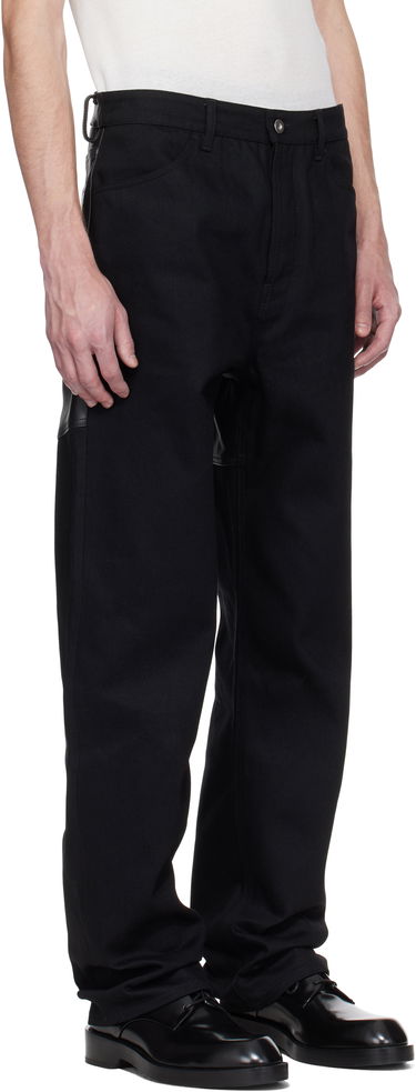 Cargo byxor Jil Sander Jil Sander Leather Jeans Svart | J22KA0267_J46655, 1