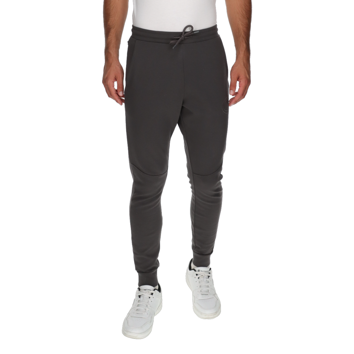 Träningsbyxor Champion Drawstring Rib Cuff Joggers Grå | 222132-ES504, 0