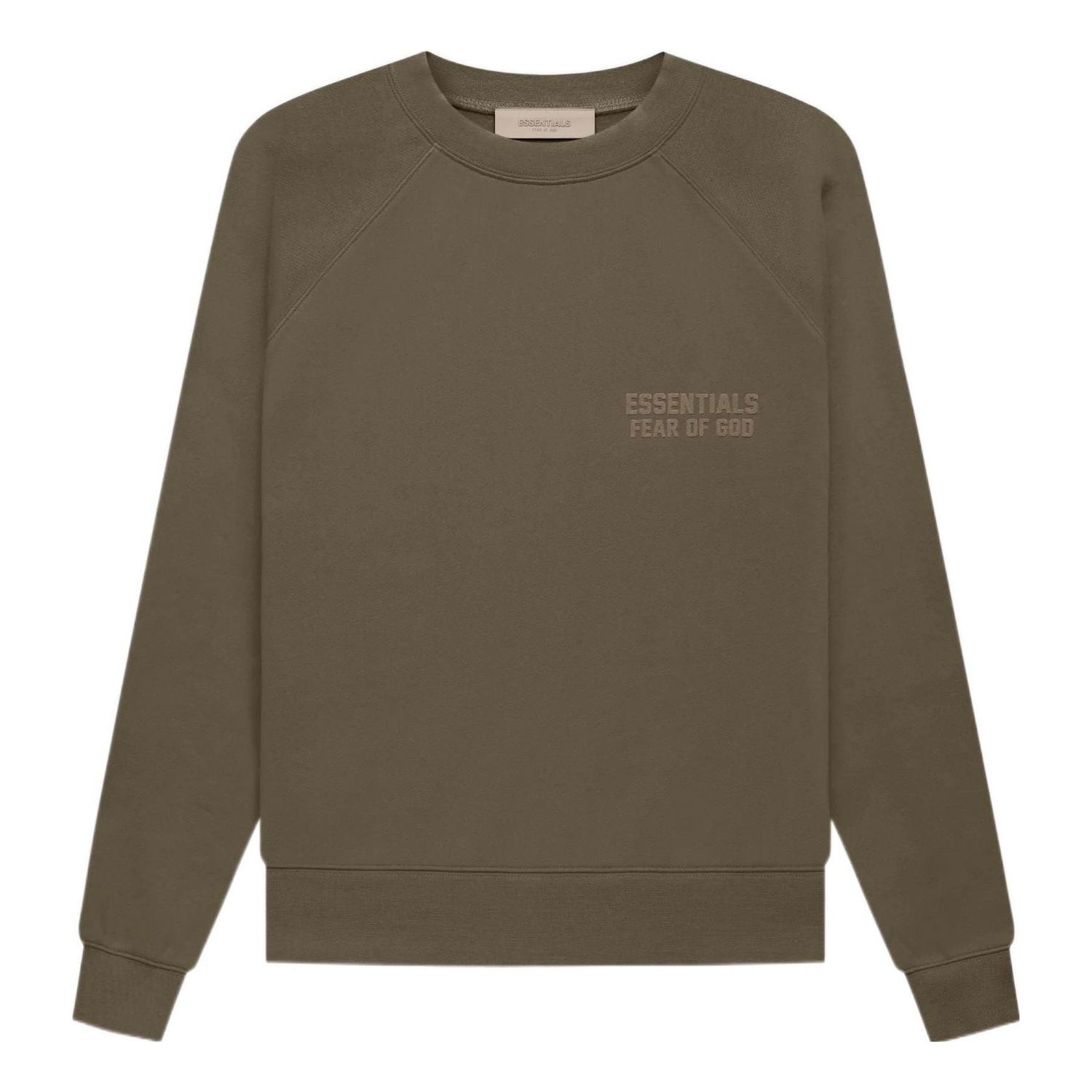 Sweater Fear of God Essentials by Fear Of God Crewneck Sweatshirt Grön | FOG-FW22-407, 0