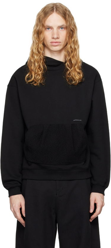 Sweatshirt ADER ERROR Black Patch Pocket Hoodie Svart | BN01FWHD0106BK, 0