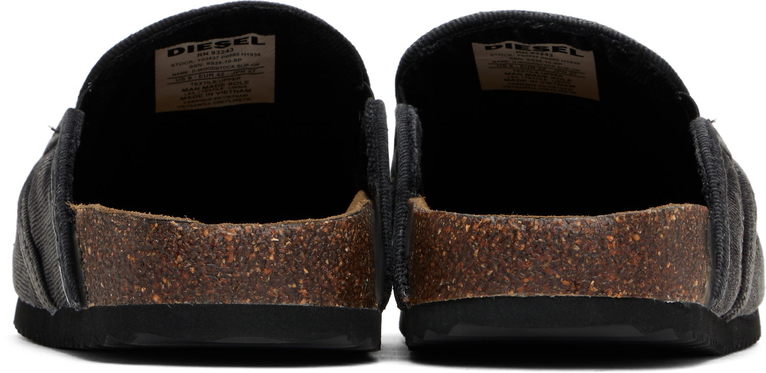 Kläder Diesel Diesel D-Woodstock Slip-On Mules Svart | Y03537-P0585-H1939, 1