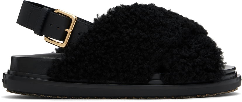 Sneakers och skor Marni Fussbett Sandals Svart | FBMS005801 P9093