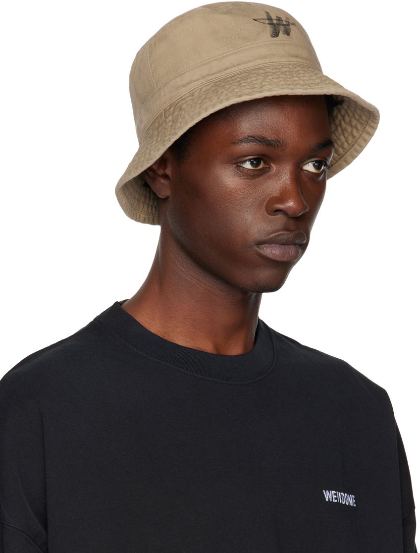 Keps We11done We11done WD One Logo Bucket Hat Beige | WD-AH3-22-404-U-BG, 1