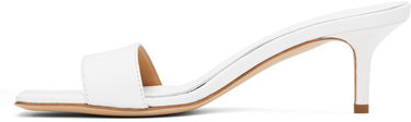 Tillbehör Aeyde Aeyde Ilvy Leather Mules Vit | A11-HS-GAIS55TB155-SS25-1020-007, 2