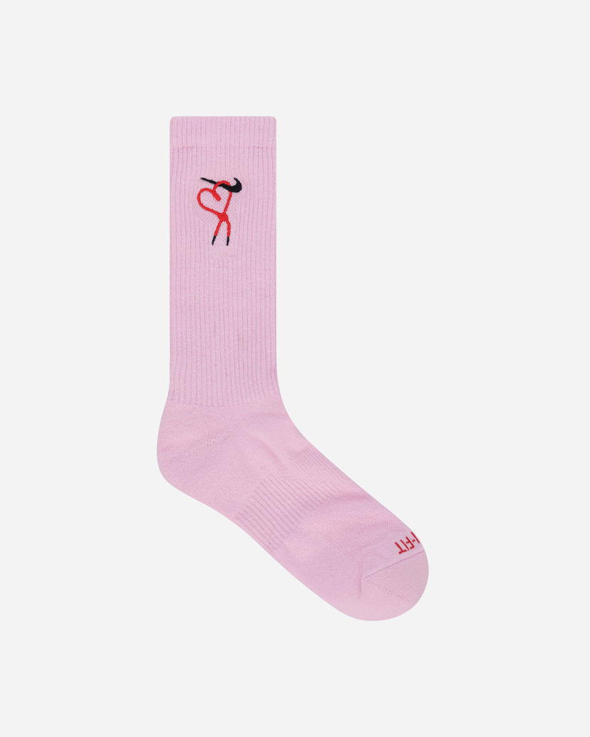 Strumpor Nike Everyday Plus Cushioned Crew Socks Rosa | HJ9381-663
