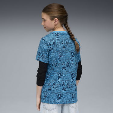 T-shirt Puma Olympique de Marseille FtblCulture All-over Print T-Shirt Blå | 781580_07, 2