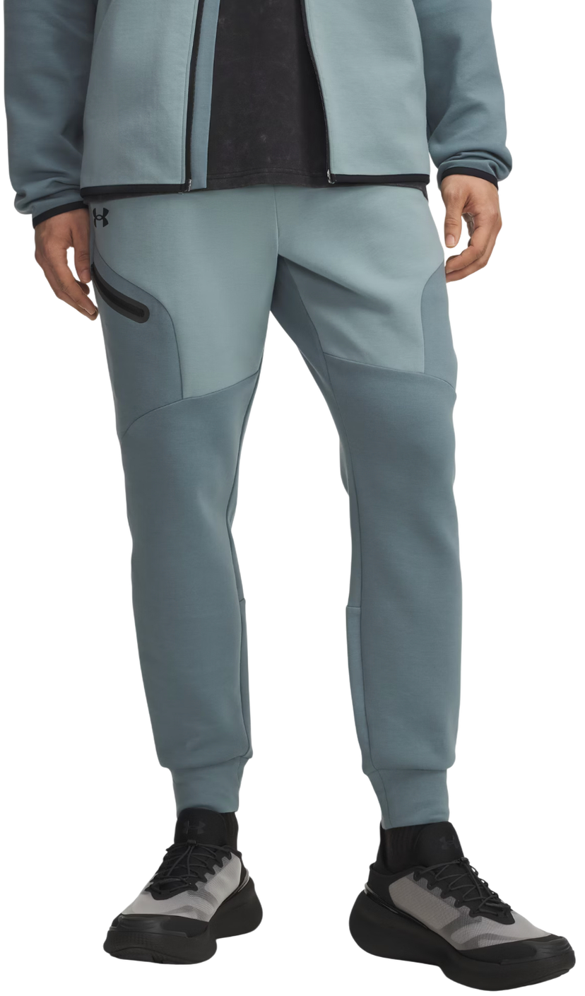 Träningsbyxor Under Armour Unstoppable Fleece Paneled Jogger Pants Turkos | 1389353-587