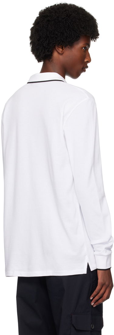Polotröja Paul Smith PS Paul Smith Zebra Long Sleeve Polo Vit | M2R-142MZ-N21580-01, 2