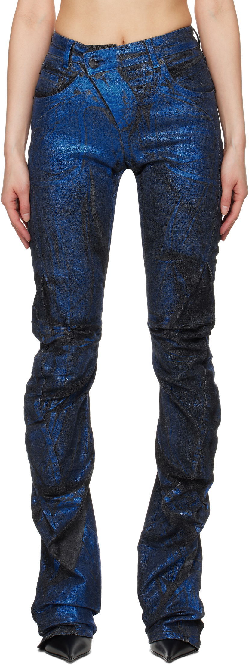 Jeans Ottolinger Ottolinger Drape Denim Jeans Blå | 117-17017E-21