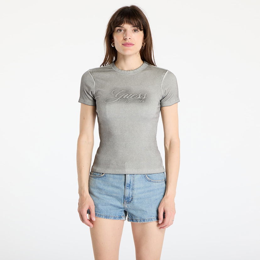 T-shirt GUESS GUESS Originals Eco Ribbed Spray T-Shirt Grå | W5GP59KCTT1-JTMU