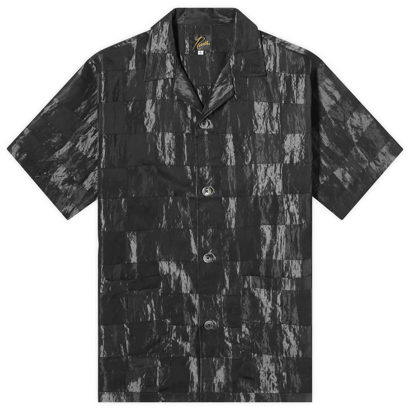 Skjorta Needles Checkerboard Cabana Svart | OT096-B