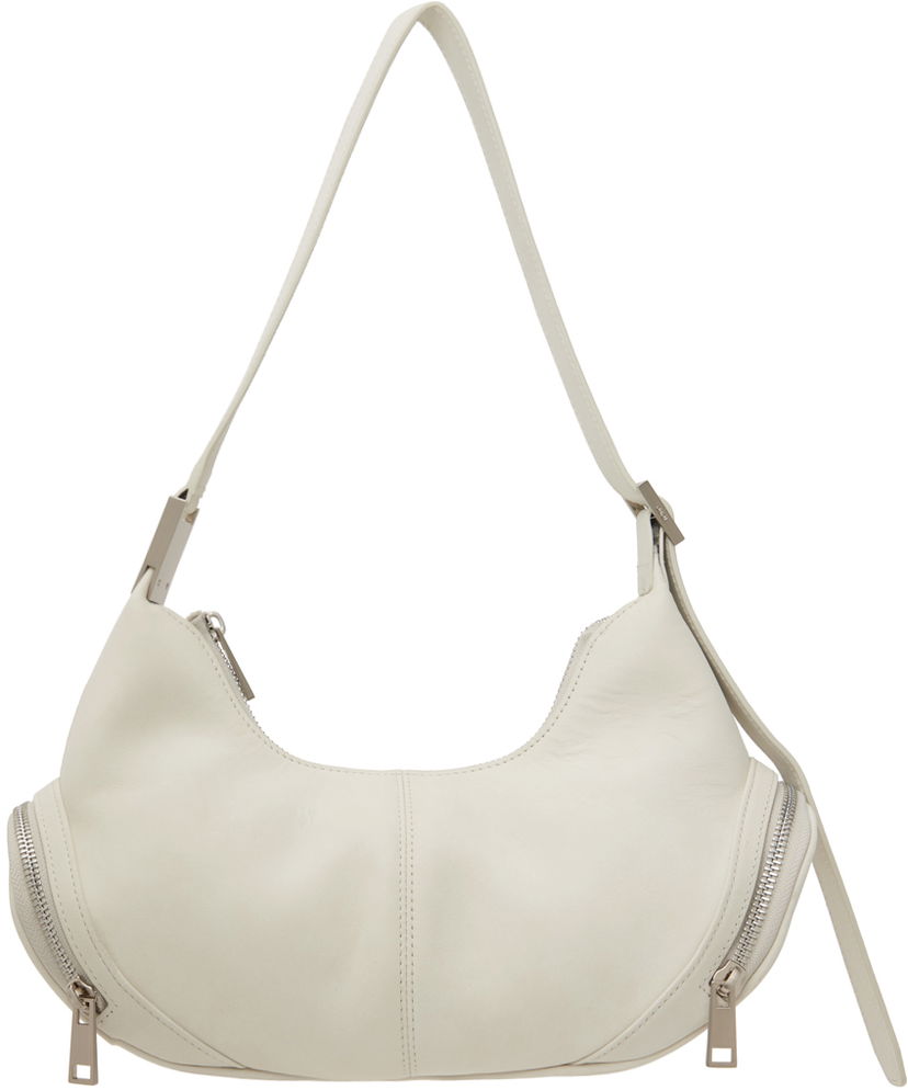 Axelväska OSOI Leather Shoulder Bag Beige | 24FWB03013125