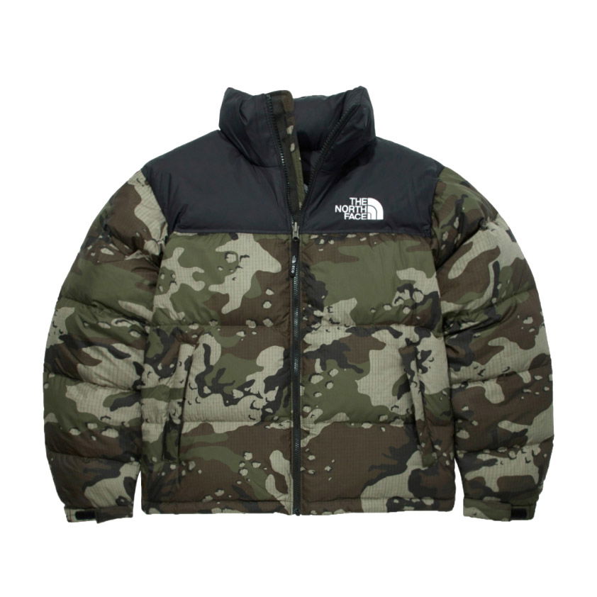 Pufferjacka The North Face 1996 Retro Nuptse Packable Jacket Woodland Camo Grön | NJ1DM62H, 0