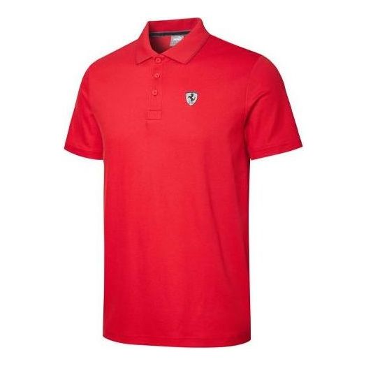 Polotröja Puma Ferrari Polo Shirt Röd | 596124-02