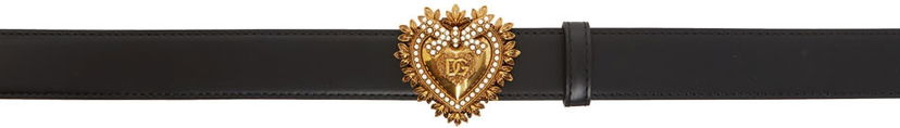 Bälten Dolce & Gabbana Black Devotion Belt Svart | BE1315 AK861