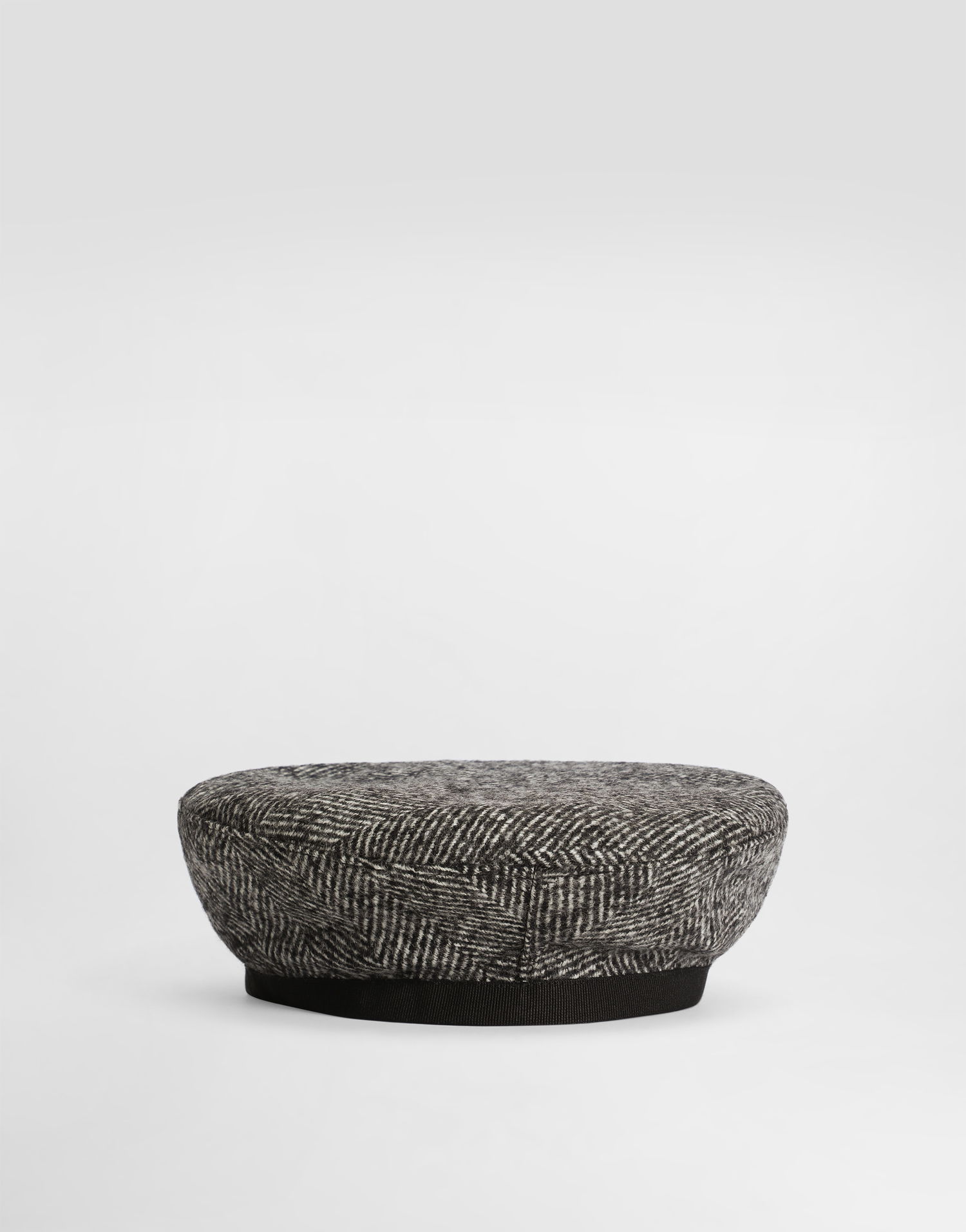 Basker Dolce & Gabbana Dolce & Gabbana Wool Blend Chevron Beret Grå | LB5H43FCZAFS8030, 1