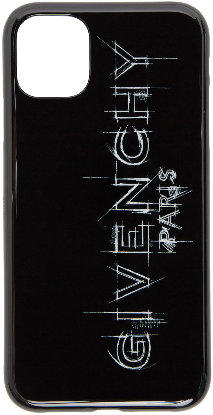 Gadget Givenchy Logo iPhone 11 Phone Case Svart | BK604QK117